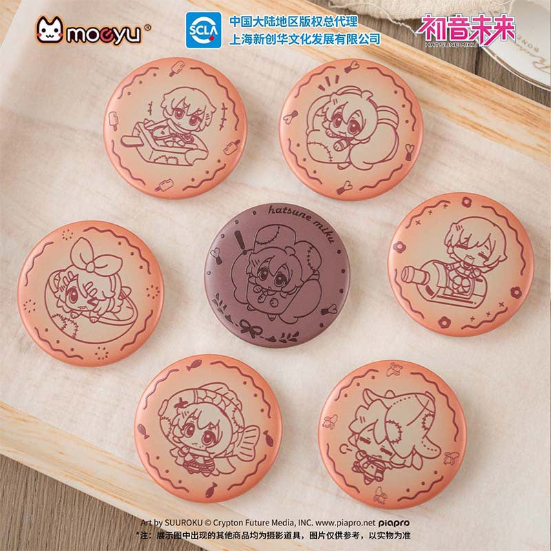 Moeyu: Hatsune Miku AMU series embossed biscuit badge - Kanako.store