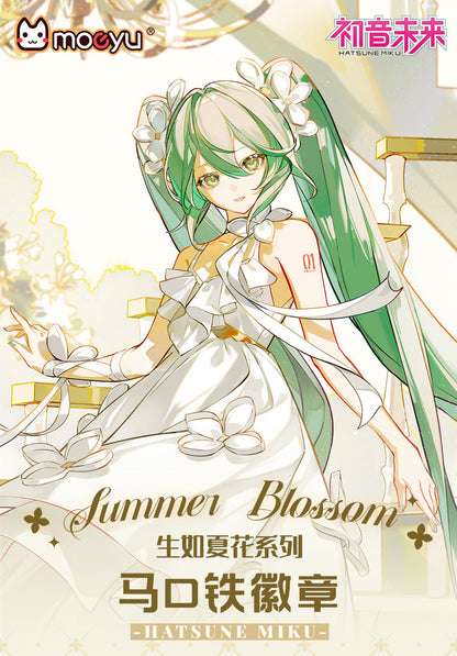 Moeyu Hatsune Miku Summer Flowers Series Tinplate Badge - Kanako.store