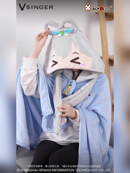 Moeyu Luo Tianyi Squinting Eyes Series Multifunctional Air Conditioning Blanket-Moeyu-Makochan.store