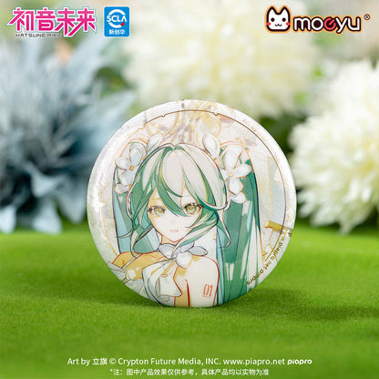 Moeyu Hatsune Miku Summer Flowers Series Tinplate Badge - Kanako.store