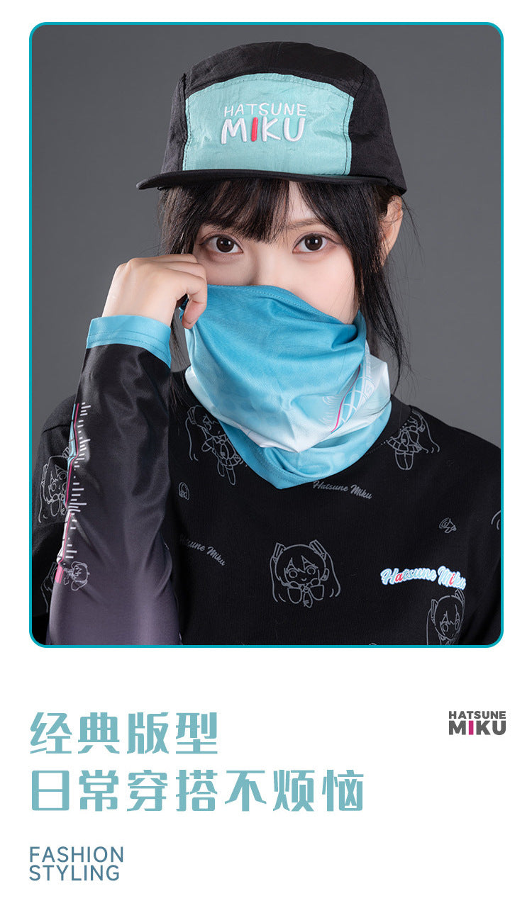 Moeyu Hatsune Miku Running Series Outdoor Face Towel - Kanako.store