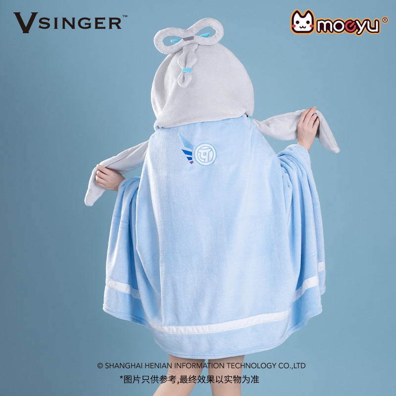Moeyu Luo Tianyi Squinting Eyes Series Multifunctional Air Conditioning Blanket-Moeyu-Makochan.store