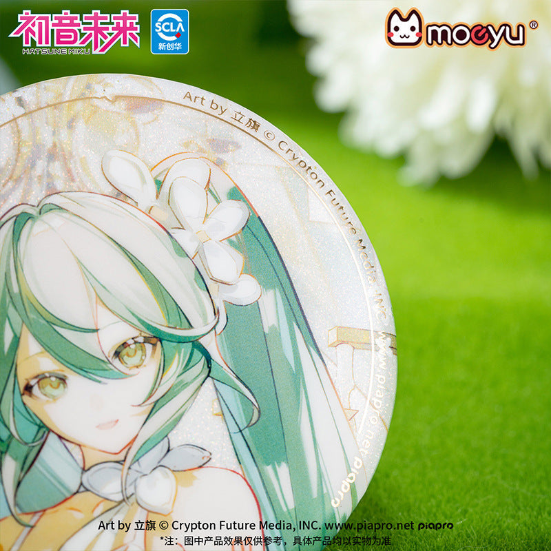 Moeyu Hatsune Miku Summer Flowers Series Tinplate Badge - Kanako.store