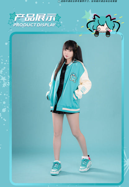 Moeyu: Hatsune Miku; Bite Series Baseball Jersey-Moeyu-Makochan.store