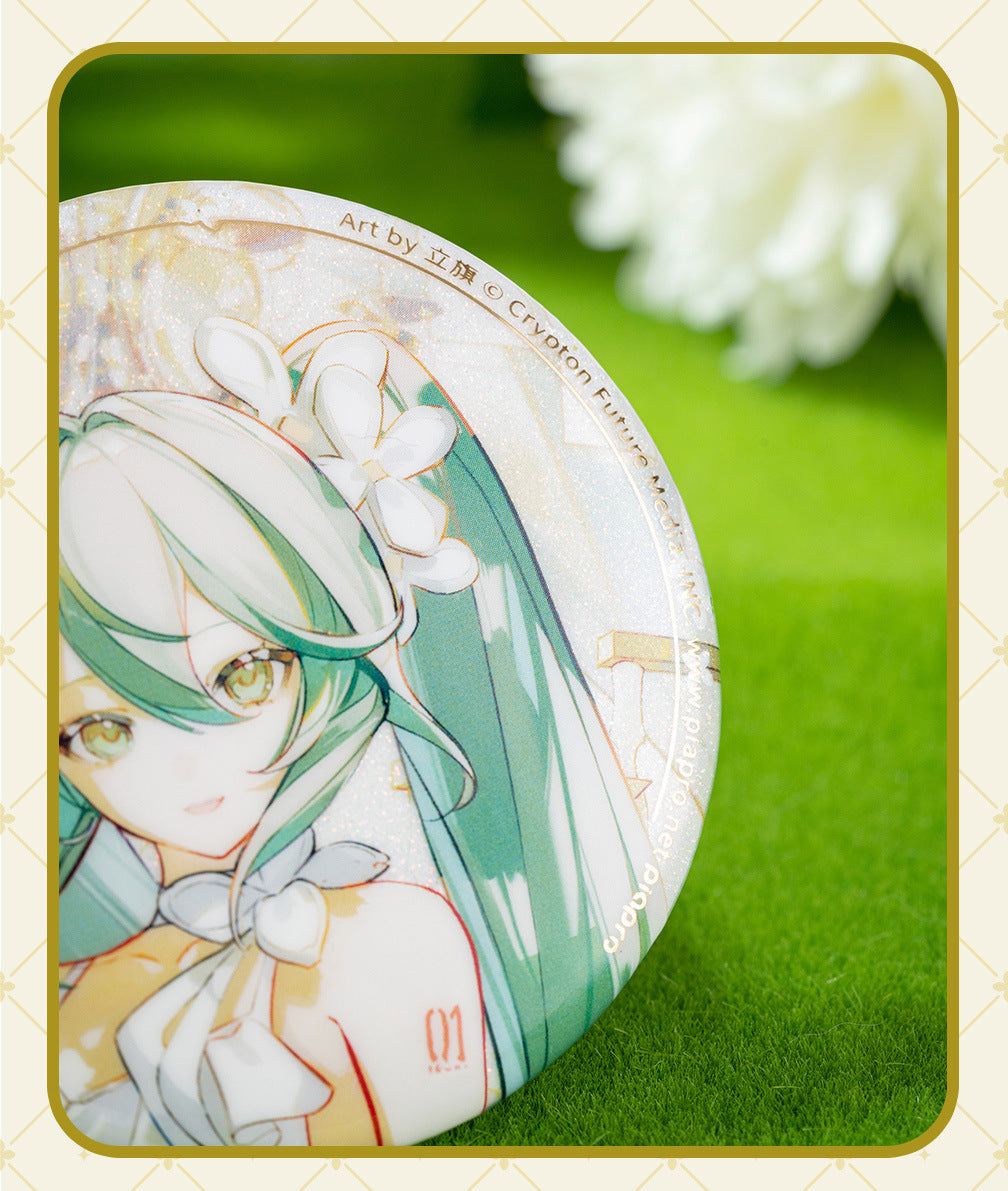 Moeyu Hatsune Miku Summer Flowers Series Tinplate Badge - Kanako.store